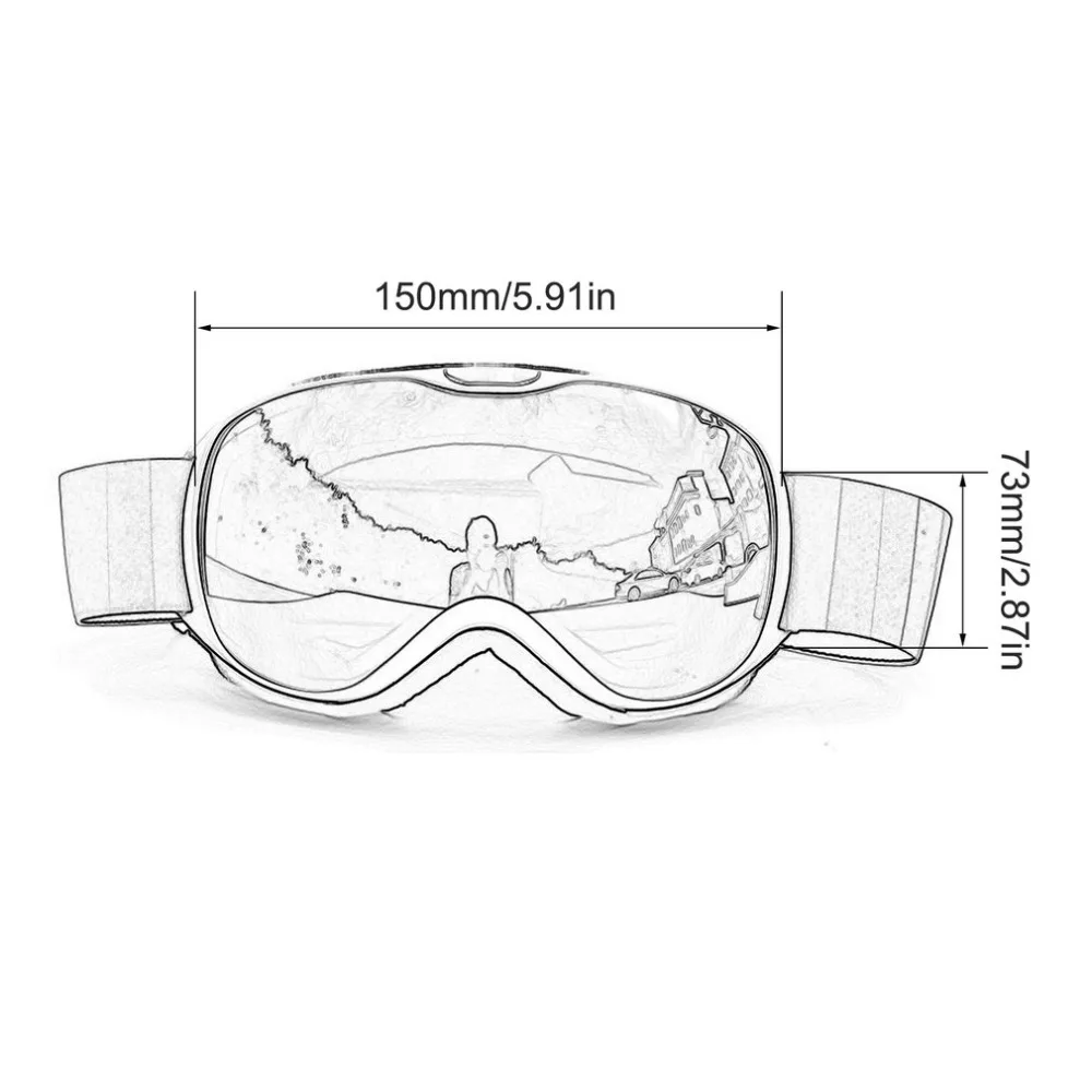 Children's Goggles Double-layer Anti Fog Ski Glasses Durable Glasses big ski mask glasses skiing men women snow snowboard goggle