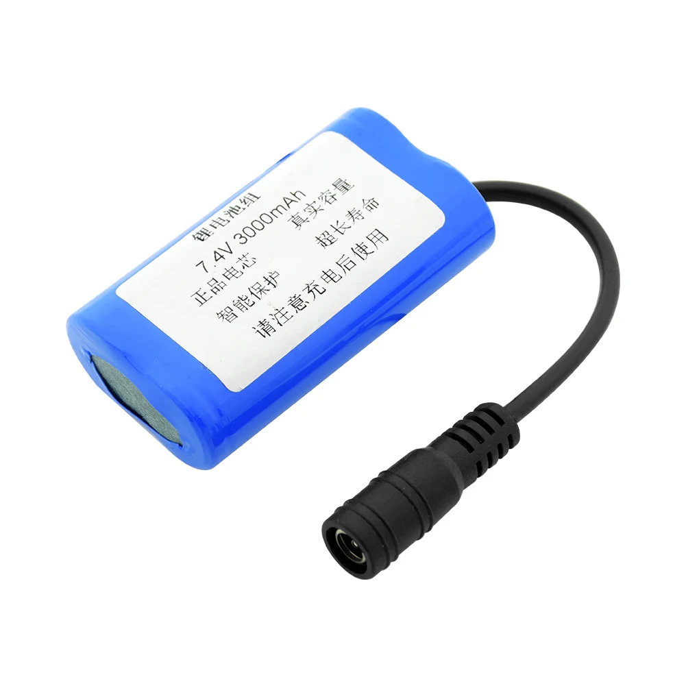 7,4 v 3000/6000/9000mAh 18650 литиевая аккумуляторная батарея с XH 2,54 мм DC 5,5x2,1 мм разъем для радиоуправляемых игрушек DIY power Bank