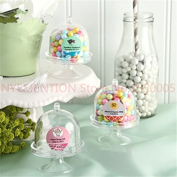 

SHIPPING 100PCS Mix Colors Acrylic Cupcake Stand with Lid Wedding Favo Holders Birthday Party Sweet Table Decoration Gif 200pcs