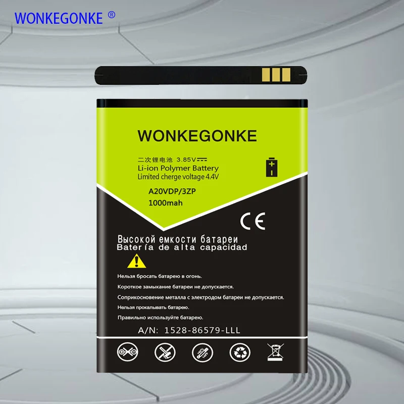 WONKEGONKE 1000 мА/ч A20VDP/3ZP Батарея для PHILIPS X332 F533 K700 X703 E320 X503 F511 | Мобильные телефоны и