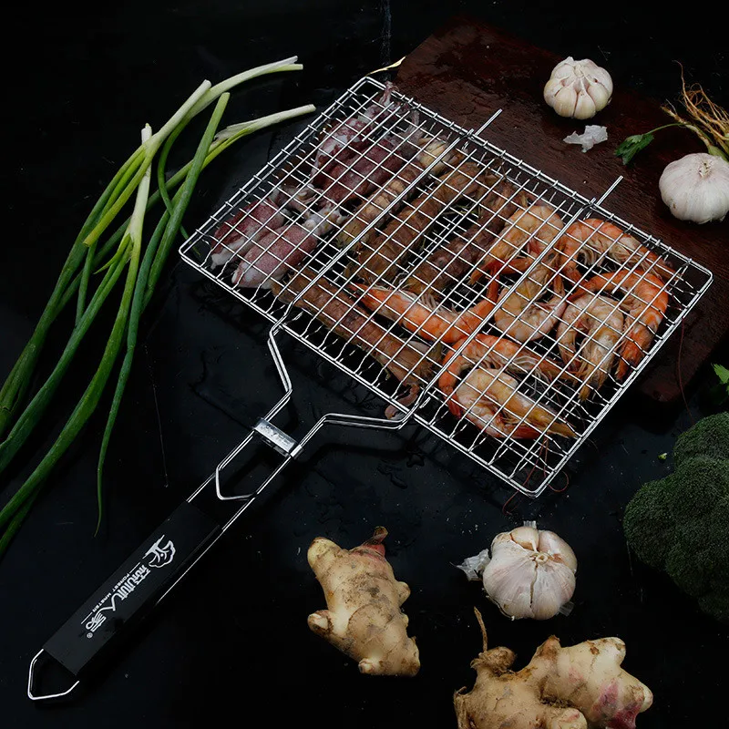 Folding BBQ Gril basket  (5)