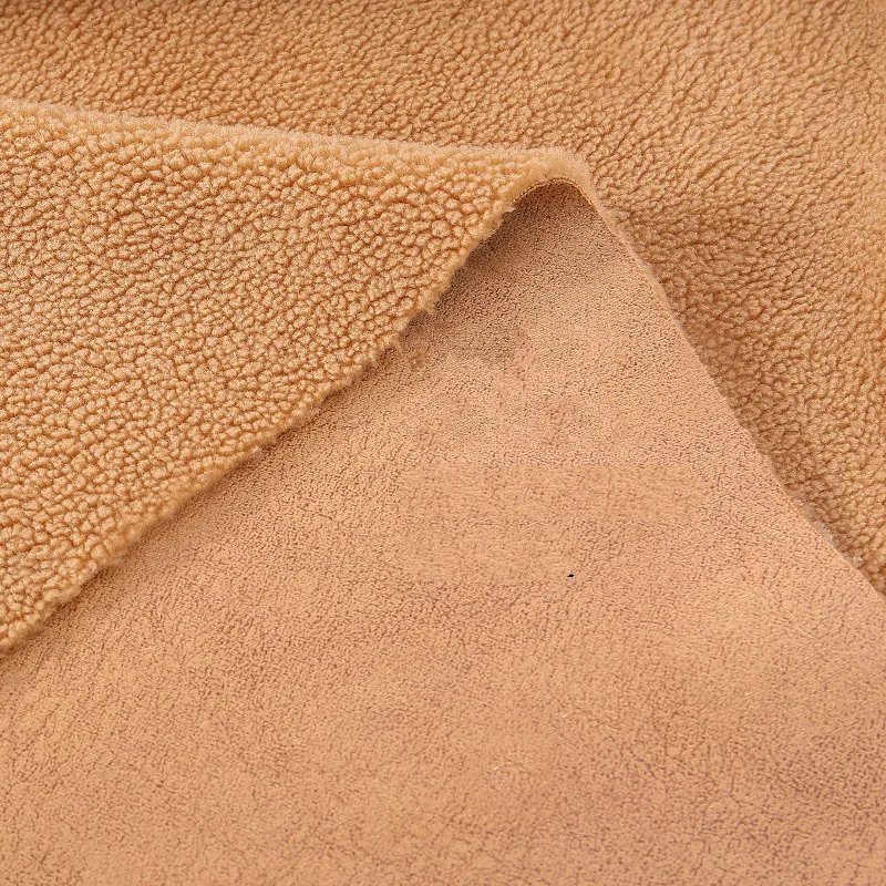 

Width 62'' Polar Fleece Faux Fur Suede Fabric By The Half-Yard For Overcoats Capes Material