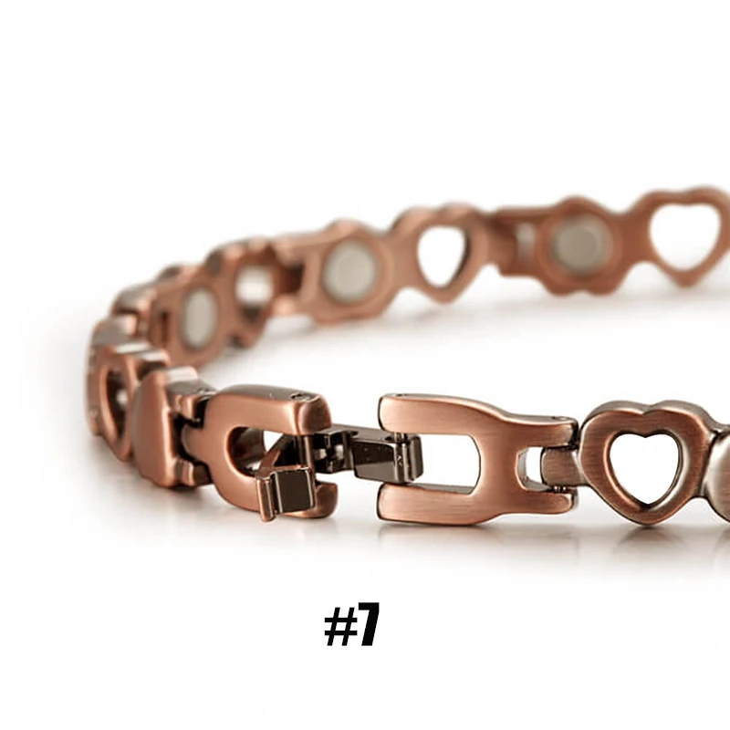 Vintage Copper Magnetic Bracelets For Women Pain Relief Pure Copper Adjustable Bio Energy Blood Pressure Accessory Bracelet