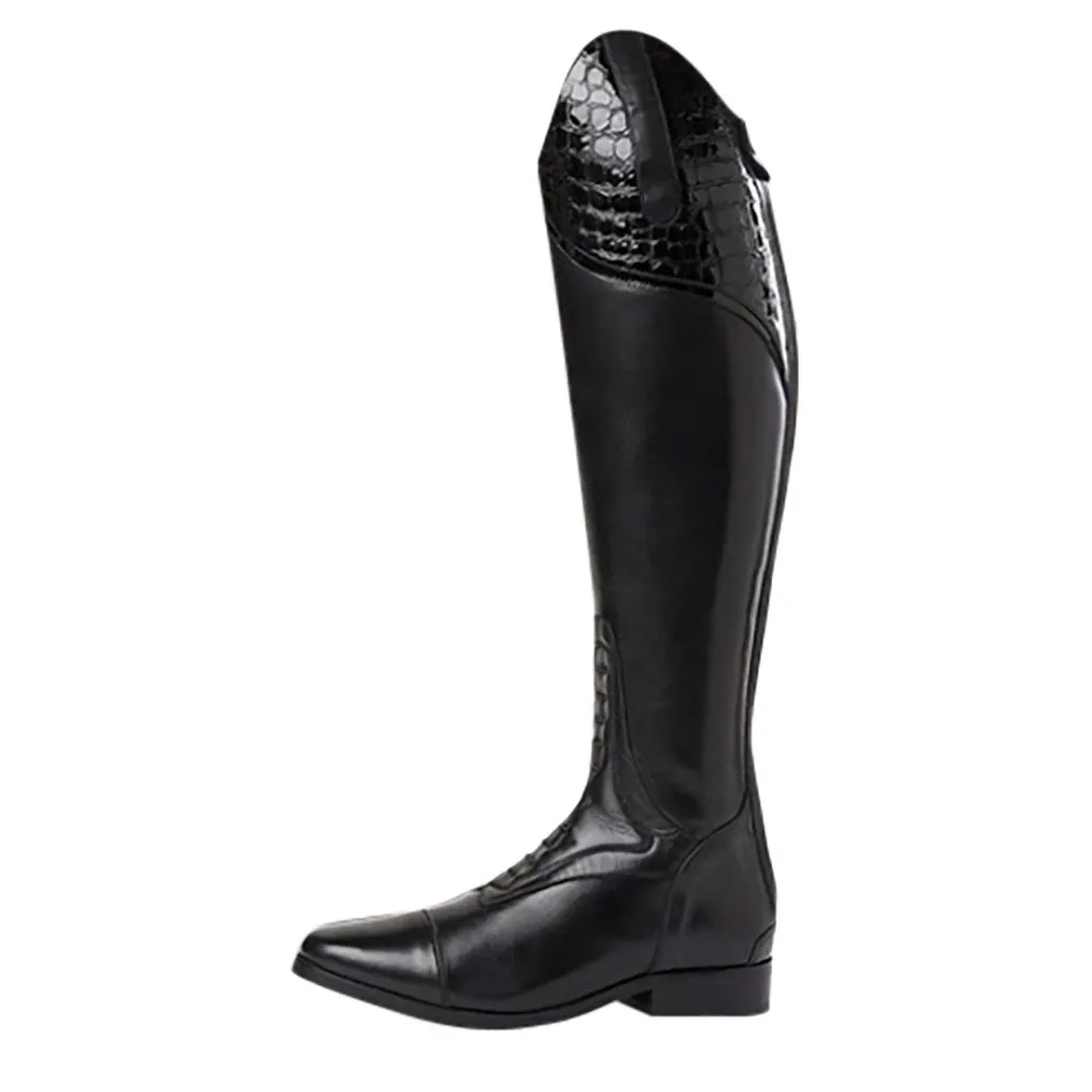 Женская обувь; модные ботинки; zapatos de mujer; женские зимние теплые ботинки на среднем каблуке в стиле панк; стильная обувь для верховой езды на молнии в стиле ретро