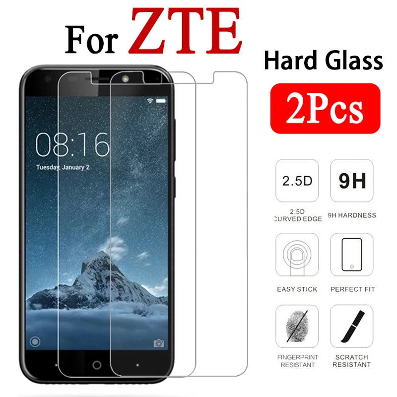 2PCS Toughed Hard Protective Glass for ZTE Blade V6 V7 V8 Lite Mini HD Transparent Screen Protector For ZTE V9 V10 Vita X3 X5