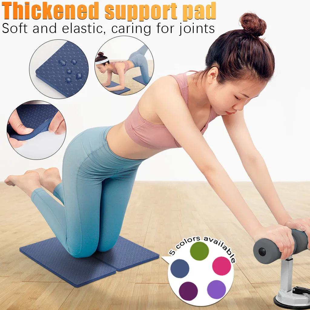 2 Pcs Yoga Knee Pad Cushion Wrist Elbows Pads Mats Gym Protector Accessories Workout Non-Slip Mat | Спорт и развлечения