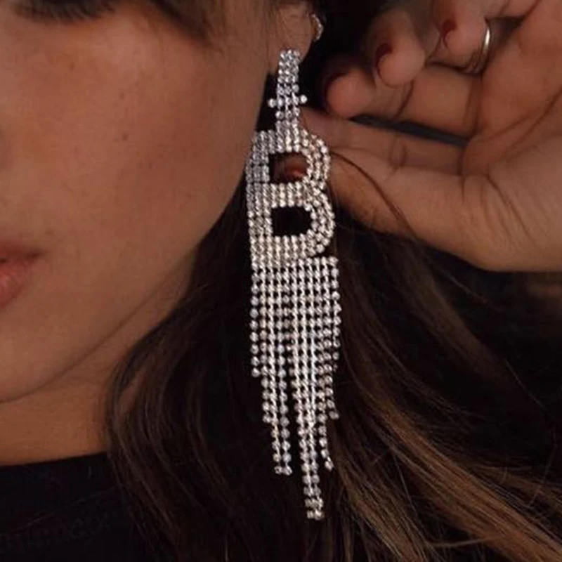 Модные серьги с кисточками и кристаллами Aretes De Mujer impernos 2020 женские ювелирные