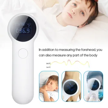 

High Tech LED Full Screen Smart Body Thermometer Instant Measure Infrared Digital Temperature Meter For Baby Kids Adult