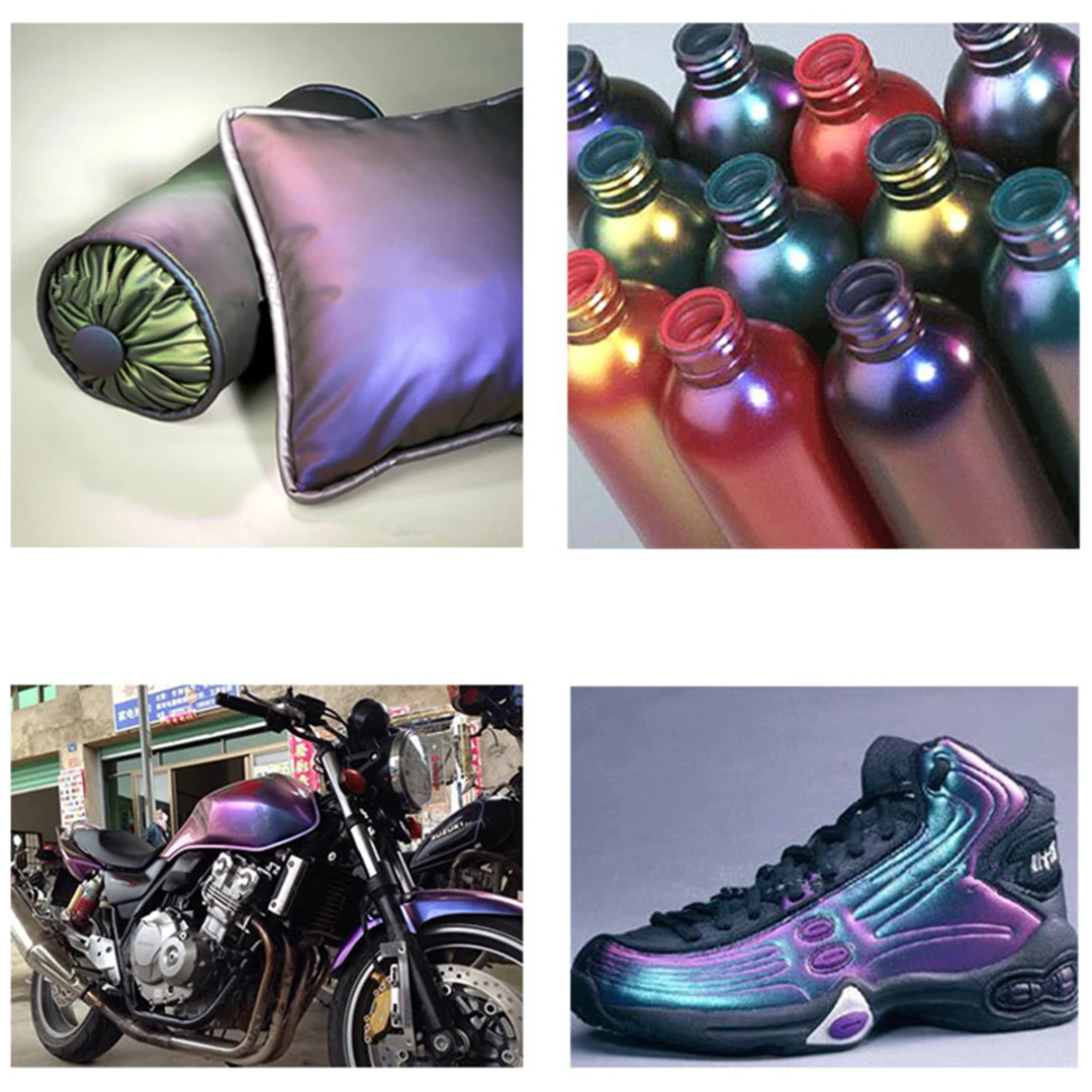 6Colors DIY 10g Chameleon Color Changing Pearl Pigment Powder For Car Paint Coating For Graffiti Pearl Iron Metal Painting