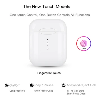 

V8 TWS Bluetooth 5.0 Wireless Earphones Earpieces Touch Mini Earbuds With Mic For iPhone 6S X 7 8 Samsung S6 S8 Xiaomi Huawei L