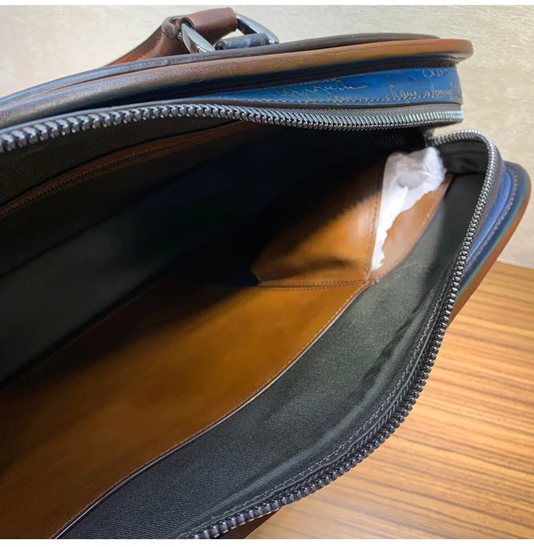 Ручная мужская сумка с надписью Love, портфель, Высококачественная деловая известная брендовая кожаная сумка через плечо, Офисная сумка