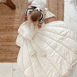 INS – tapis de salle de jeux en forme de coquille pour enfants, rose, Center d'activité pour bébé, tapis de sol pour pépinière 