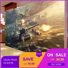 На заказ Фреска интернет кафе игровая комната 3D обои самолет танки войны Военные солдаты бар караоке гостиница Спальня Гостиная Фреска