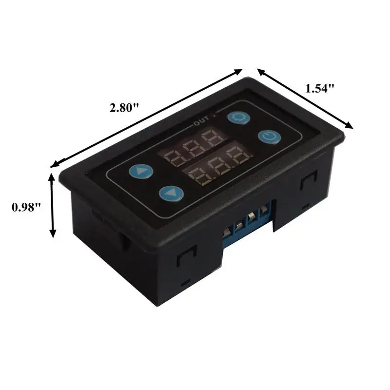 Программируемый AC220V 1 канальный цифровой задержка цикла реле переключатель таймера уличного света светодиодный Дисплей 0-999 часов