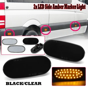 

6Pcs 36LED Side Repeater Lamp Side Marker Lights 12V Turn Signal Light Panel Lamp for Crafter 2006, Benz Sprinter W906
