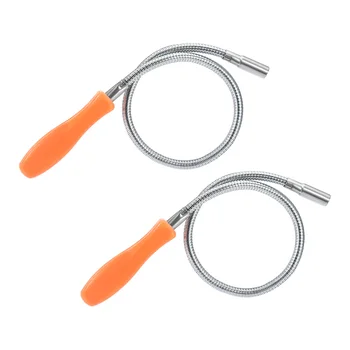 

uxcell Magnetic Grabber Pickup Tool Bendable Retriever Stick 10.5mm Magnetic Bar 540mm Length 2Pcs