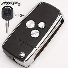 Jingyuqin 4b substituição modificado flip dobrável remoto chave caso escudo para buick excelle hrv fob chave capa