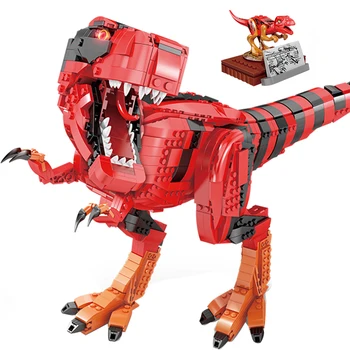 

2076PCS Building Block Dinosaurios world Dinosaur Park 2 Large Animal Tyrannosaurus Model Kit Brick Blocks Toys For Boys Gift