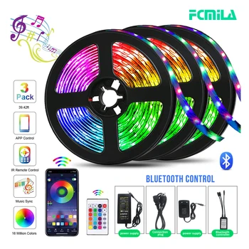 

RGB 5730 2835 Remote Control LED Strip Light DC12V 5M/10M/15M Waterproof Flexible Led Light Strip for Home Garden Decoration