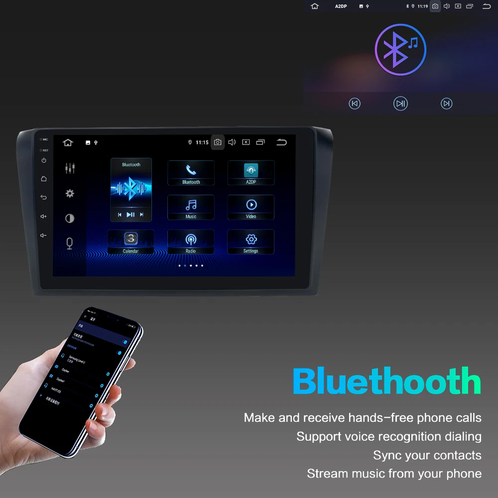 Автомобильный 1 din Android 9,0 мультимедийный плеер для Mazda 3 M3 2006-2012 Авторадио Стерео встроенный DSP HDMI выход " ips gps навигация