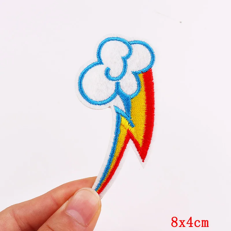 Mushroom Applique Embroidered Patches On Kids Clothes DIY Iron On Patches Cartoon Patches For Clothing Stickers Animal Badges 