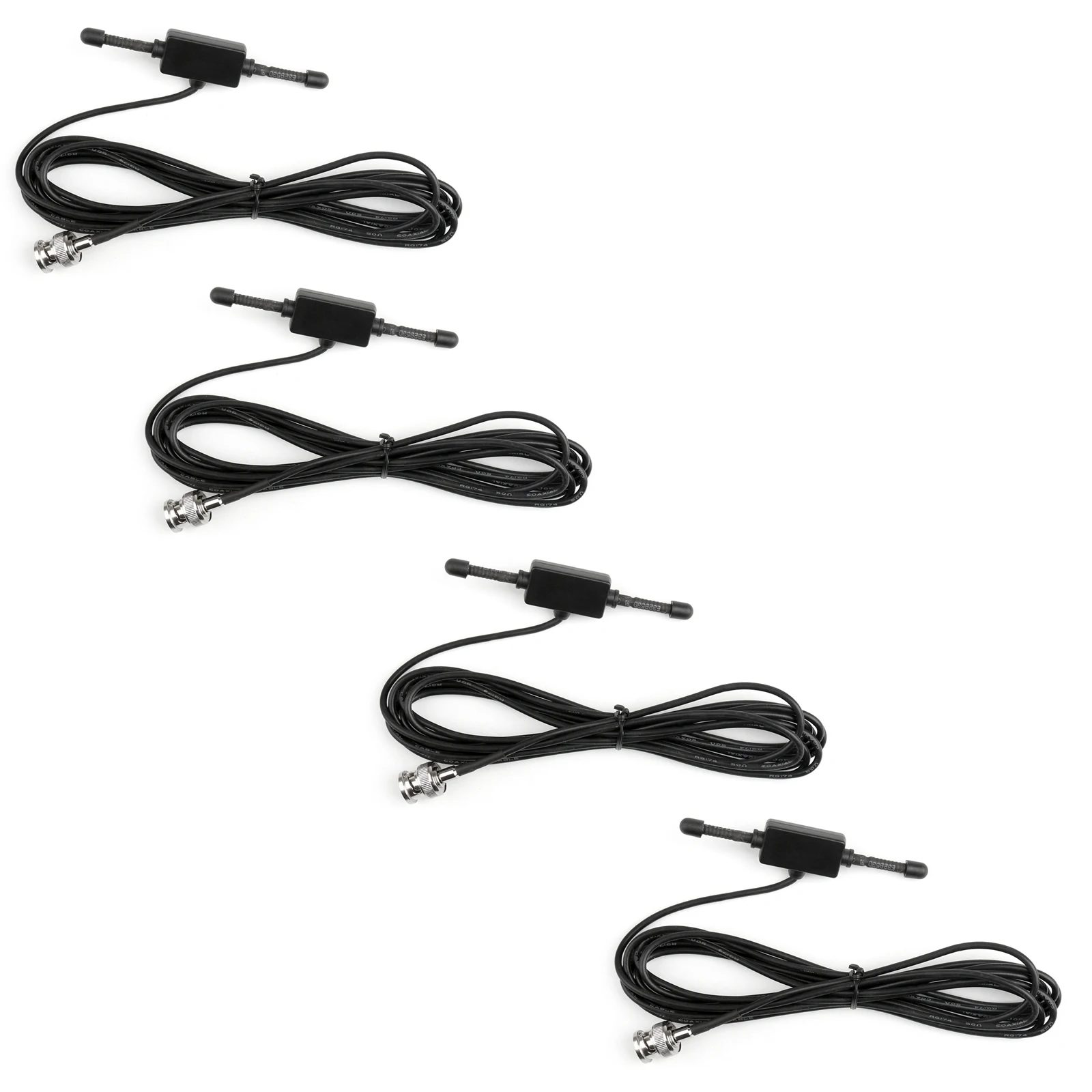 Antenna Scanner Artudatech 4 Pezzi Per Uniden Motorola Radio Bnc Glass Mount 4 "Mobile Full Band