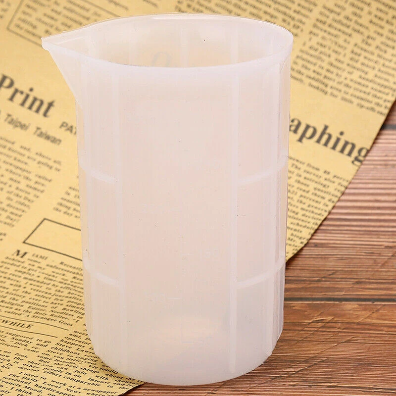 350ml Silicone Measuring Cup With Clear Scales White Jug Pour Spout Surface Kitchen Baking Measurment Floursh Tool | Дом и сад