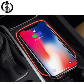 

12V 10W Car Qi Wireless Fast Charger For Volvo XC90 XC60 S90 V90 C60 V60 USB Charger For iPhone X Max For Samsung Phone Holder