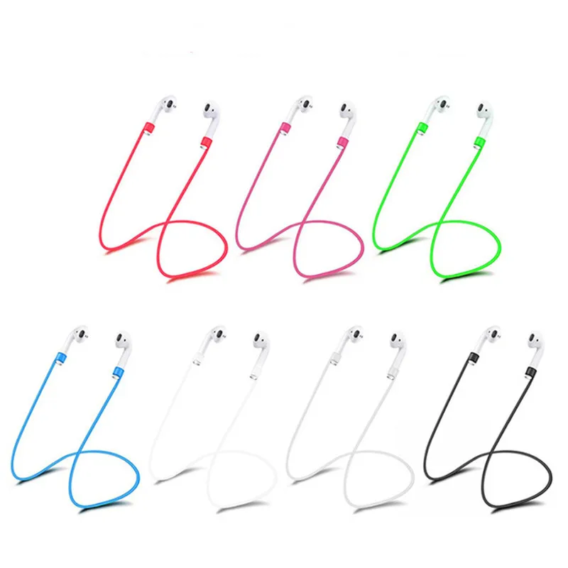 

Anti-Lost Silicone Neck Strap String Wireless Bluetooth Earphone Cord Accessories for Apple Airpods