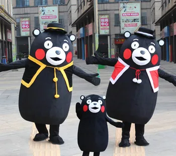 

Hot Adult Size Japan Kumamon Bear Mascot Costume Animal Bear Cartoon Holiday Fancy Dress Halloween Christmas Birthday Party Suit