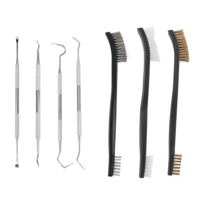 Universal Gun Hunting Stainless Steel Cleaning Brush Kit for Rifle Pistol