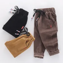 Детская одежда; спортивные брюки для мальчиков; весенняя одежда; Новинка года; Стильные Детские От 1 до 3 лет; 6; детские брюки; 4; повседневные вельветовые брюки