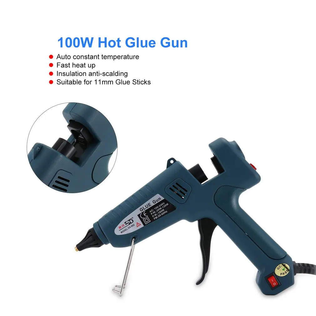SD SD-862 100 Вт термоплавкий клеевой пистолет тепловые Пистолеты для DIY игрушка для развития моторики Инструменты для ремонта