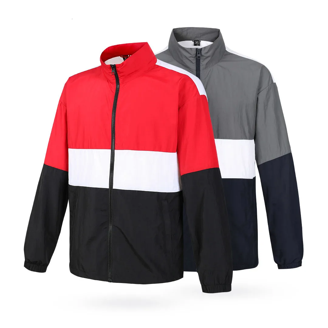 Xiaomi ULEEMARK Men's Trend Color Matching Sports Jacket Anti-splash Wear Stitching Reflective Printing | Электроника