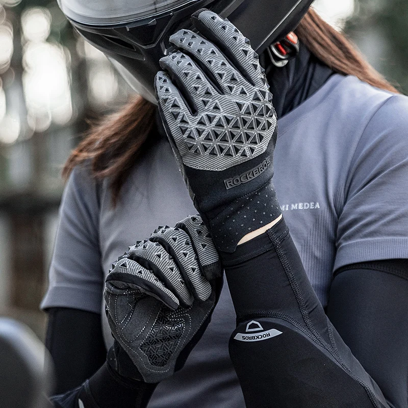 ROCKBROS Cycling Gloves Bicycle MTB Gloves Long Finger Road Bike Comfortable Cycling Equipment Motobike Accessory