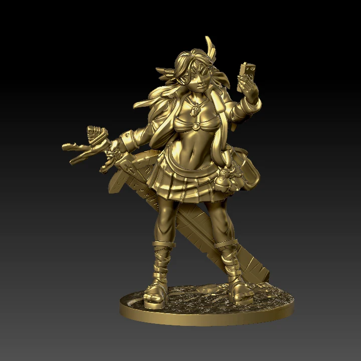 anime girl 3d model stl anime girl 3d model stl