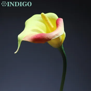 

INDIGO - Big Size PU Calla Real Touch Sunset Color Calla Wedding Flower Floral Event Party Decoration