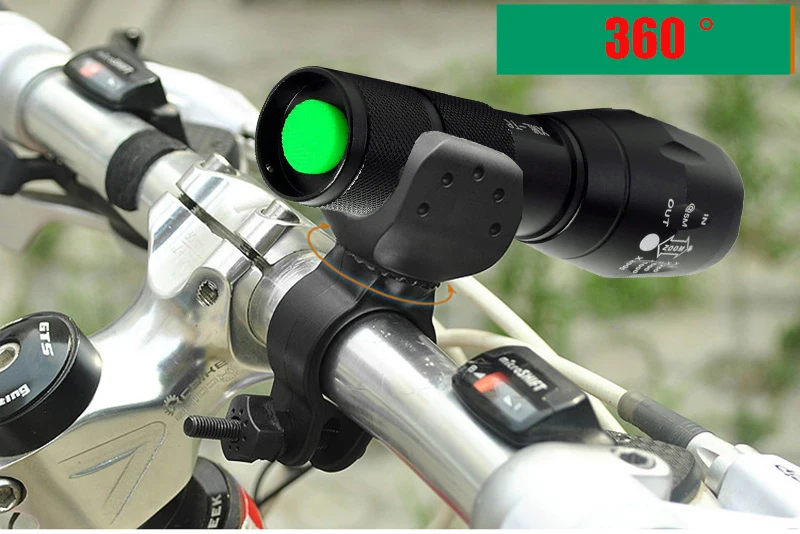 XM-L T6 Zoomable Bicycle Light Use 18650 Battery Flashlight Ultra Bright Torch Camping Light 5 Switch Mode Waterproof Fishing super bright flashlights