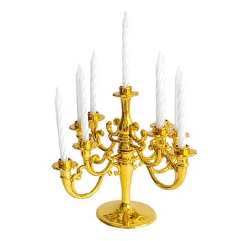 

HeyMamba Plastic Candle Holders With Candle For Kids Adults Birthday Party Colorful Cake Top Decoration Candlestick Set
