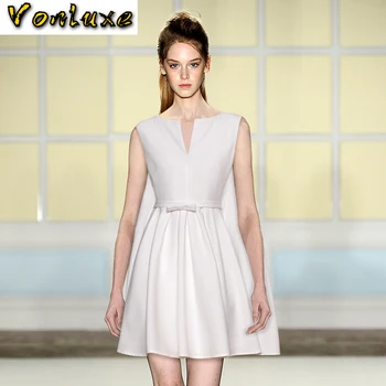 

2020 New Arrival Runway Designer Sleeveless Cloak Design Dress Women High Quality Office Ladies Work Business Wear Mini Dresses