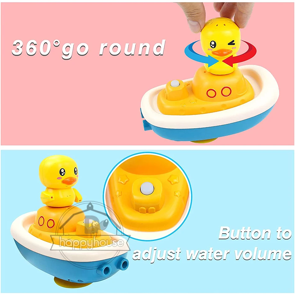 Baby Bath Toys for Kids Electric Duck Sucker Bath Toys Spray Water Toys for Kids Baby Shower Pool Bathtub Toy Sprinkler Baby Toy best baby toddler toys	