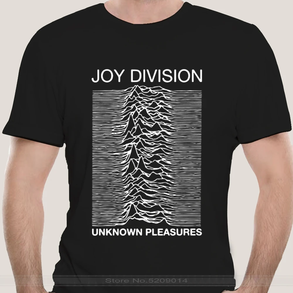 Футболка COSMIC STRING мужская с надписью Joy Division Unknown pleasures крутая тенниска из хлопка в