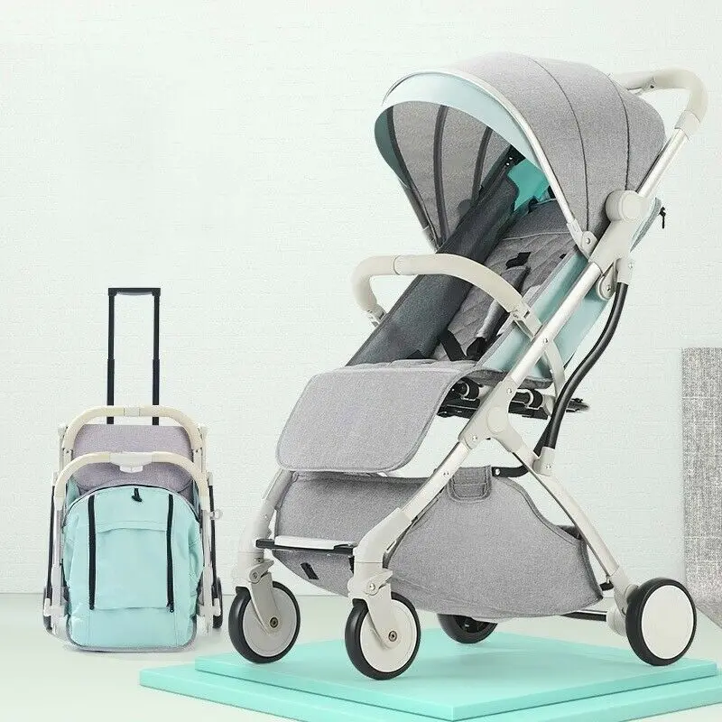 Free shipping in EU High Landscape Light Weight Baby Stroller Can Sit Can Lie Baby Pushchair