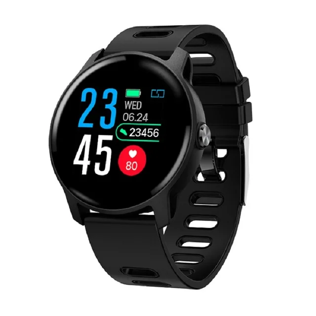 SENBONO S08 Plus Смарт-часы IP68 водонепроницаемые электронные мужские и женские Смарт-часы спортивные рождественские фитнес-часы для Android IOS - Цвет: S08-Black