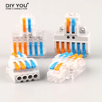 

5/10/30/50/100Pcs Quick Wire Connector SPL type 42/62 Cable Connector Push-in Universal Splitter Wiring Conductor Terminal Block