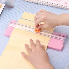 Портативный мини А5 А4 прецизионный бумажный фото триммер скрапбукинга режущий безопасный слайд резак мат DIY инструмент для офиса школы ребенка