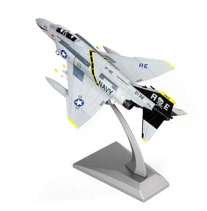 1: 100 Американский F-4C Ghost Attack F4 сплав модель истребителя имитация самолета украшение