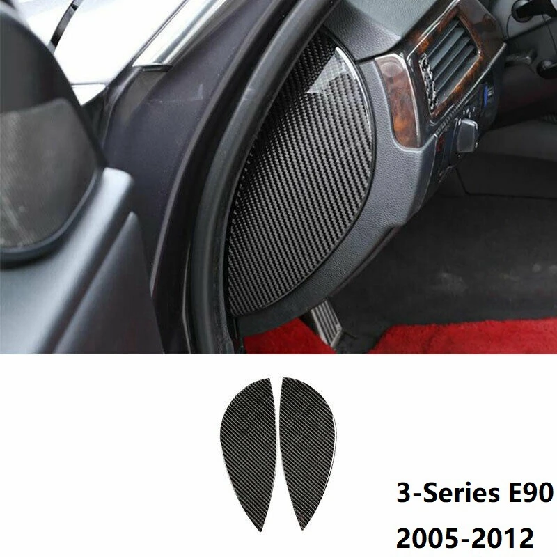 Для-BMW 3-Series E90 2005-2012 настоящая углеволоконная панель приборной панели с обеих