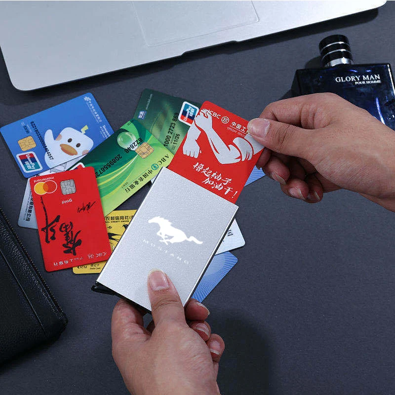 Автомобильные аксессуары открытка кошелек тонкая идентификационная карта RFID