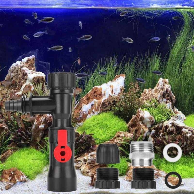 Huusuei Aquarium kunststof waterwisselaar pomp kraan type water wisselaar aquarium reiniging kunststof